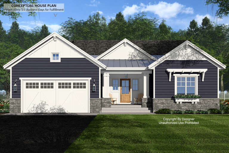 House Plan House Plan #33130 Front Elevation 