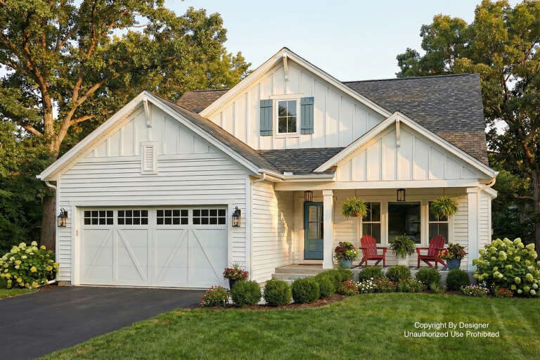 House Plan House Plan #33131 Angled Front Elevation