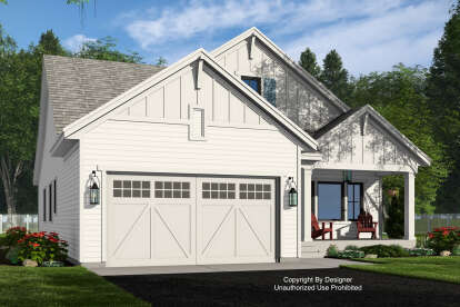 Modern Farmhouse House Plan #098-00563 Elevation Photo
