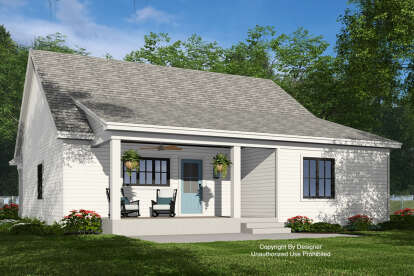 Modern Farmhouse House Plan #098-00563 Elevation Photo