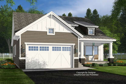 Craftsman House Plan #098-00564 Elevation Photo
