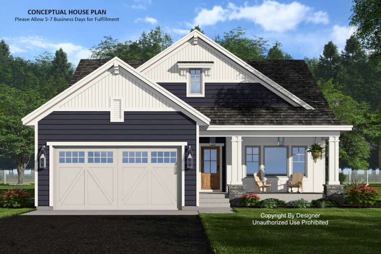 House Plan House Plan #33133 Front Elevation 