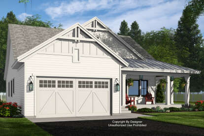 Modern Farmhouse House Plan #098-00566 Elevation Photo