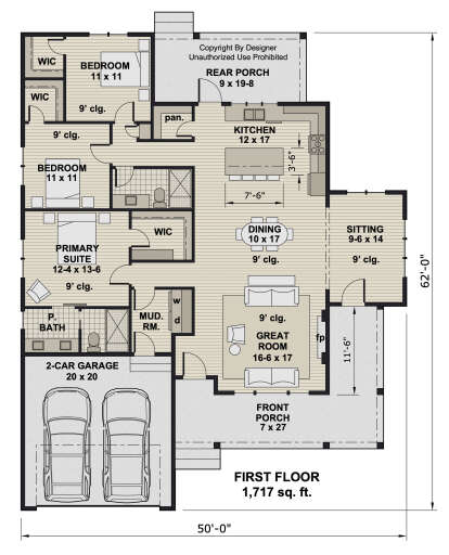 Main Floor  for House Plan #098-00566