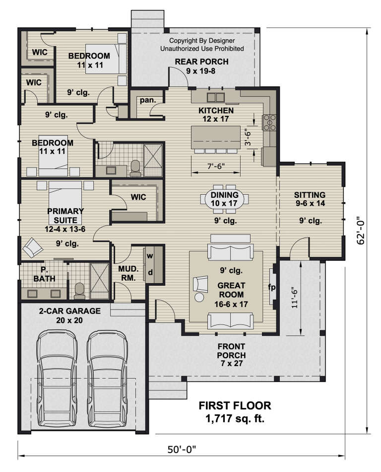 House Plan House Plan #33134 Drawing 1