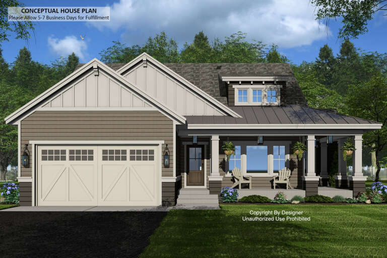 House Plan House Plan #33135 Front Elevation 