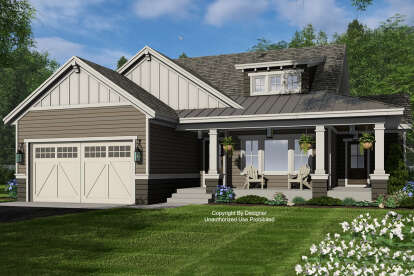 Craftsman House Plan #098-00567 Elevation Photo