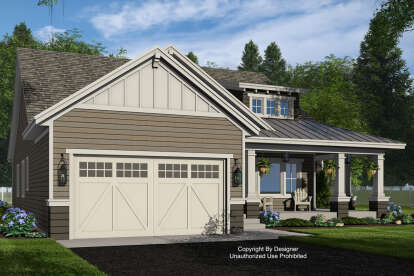 Craftsman House Plan #098-00567 Elevation Photo