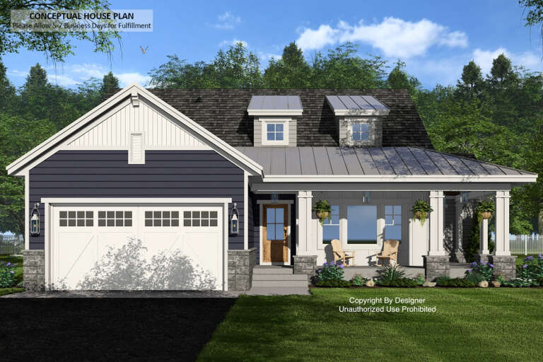 House Plan House Plan #33136 Front Elevation 