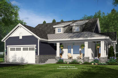 Craftsman House Plan #098-00568 Elevation Photo