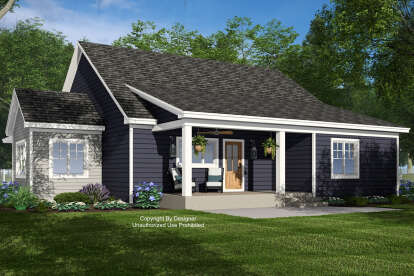 Craftsman House Plan #098-00568 Elevation Photo
