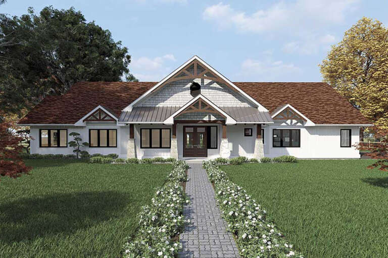 House Plan House Plan #33137 Front Elevation 