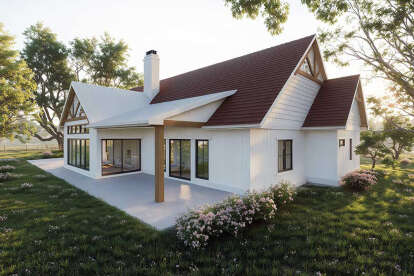 Modern Farmhouse House Plan #5984-00026 Elevation Photo