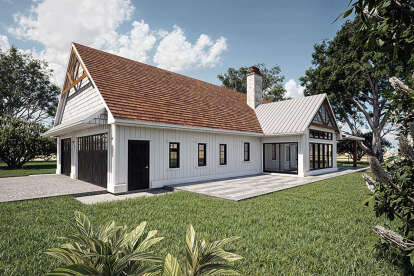 Modern Farmhouse House Plan #5984-00026 Elevation Photo