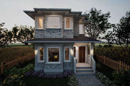 Modern House Plan #5984-00027 Elevation Photo