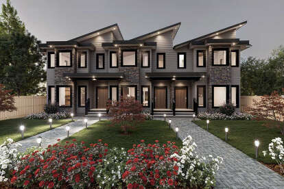 Contemporary House Plan #5984-00028 Elevation Photo
