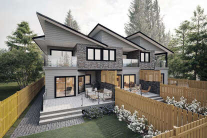 Contemporary House Plan #5984-00028 Elevation Photo
