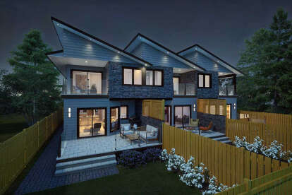 Contemporary House Plan #5984-00028 Elevation Photo