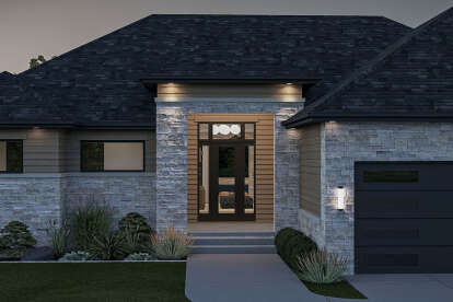 Modern House Plan #963-01144 Elevation Photo