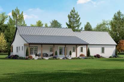 Modern Farmhouse House Plan #009-00445 Elevation Photo