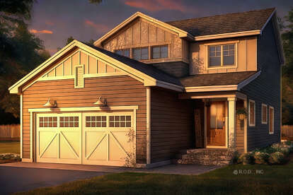 Craftsman House Plan #098-00571 Elevation Photo