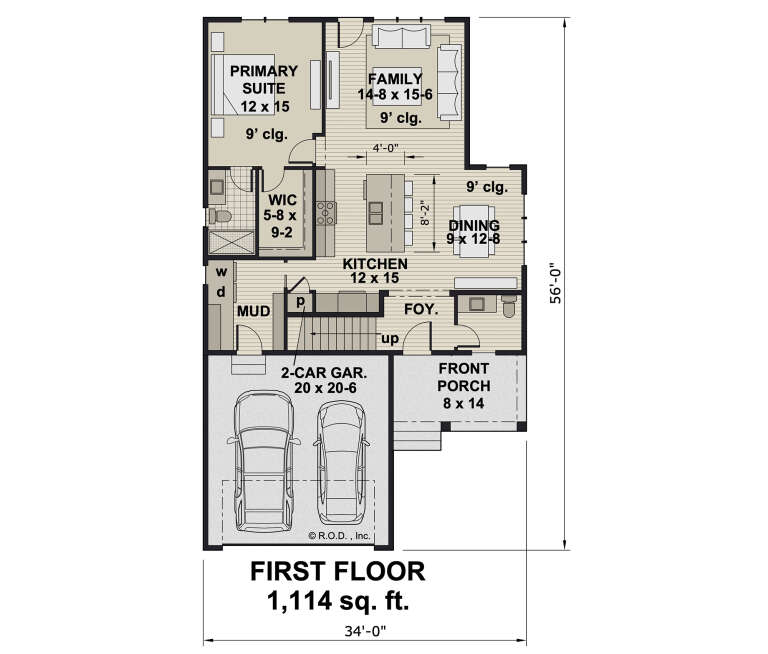 House Plan House Plan #33146 Drawing 1