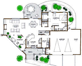 Floorplan 1 for House Plan #192-00013