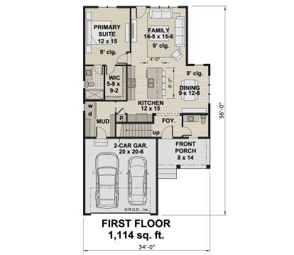 Main Floor  for House Plan #098-00574