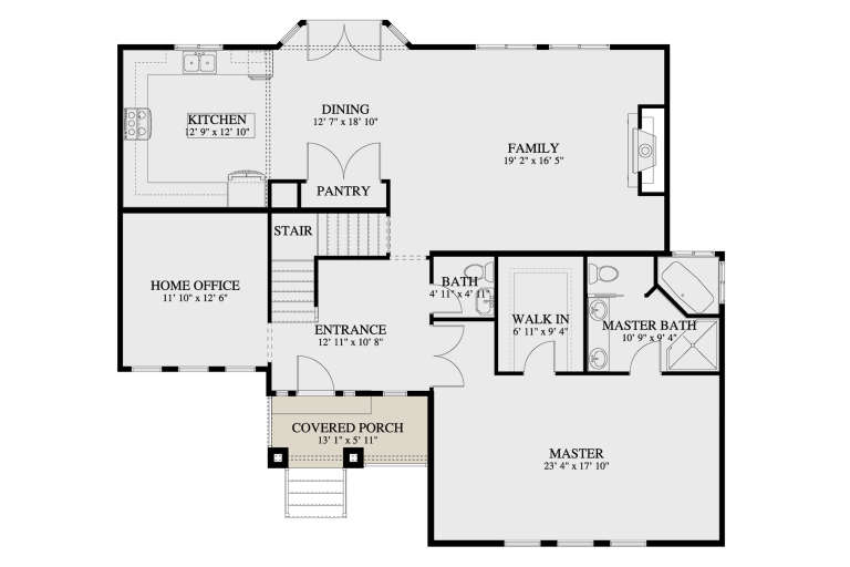 House Plan House Plan #33152 Drawing 1