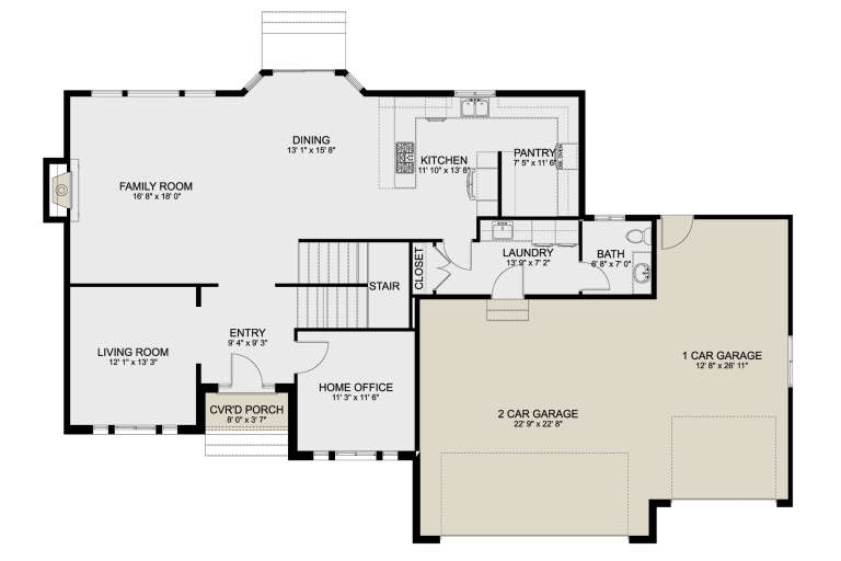 House Plan House Plan #33154 Drawing 1