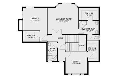 Second Floor for House Plan #2802-00398