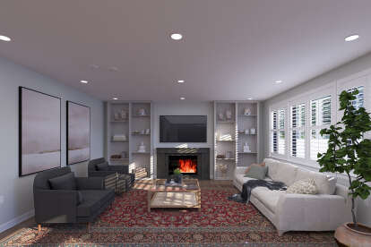 Modern Transitional House Plan #2802-00398 Additional Photo