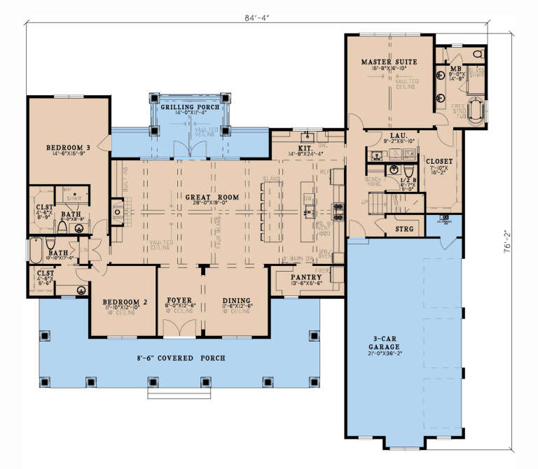 House Plan House Plan #33155 Drawing 1