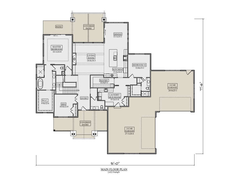 House Plan House Plan #33156 Drawing 1