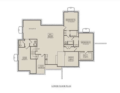 Basement for House Plan #5631-00275