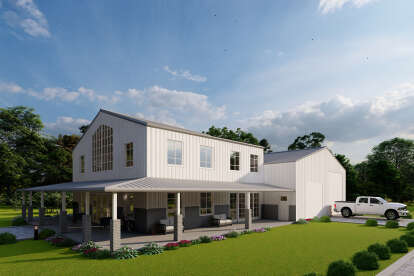 Barn House Plan #625-00036 Elevation Photo