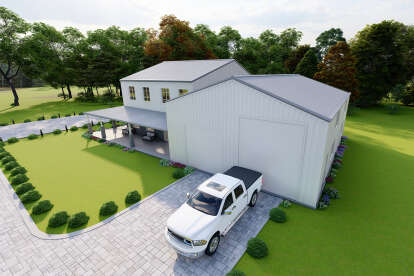 Barn House Plan #625-00036 Elevation Photo