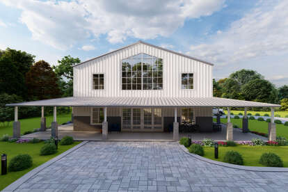 Barn House Plan #625-00036 Elevation Photo