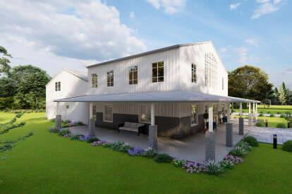Barn House Plan #625-00036 Elevation Photo