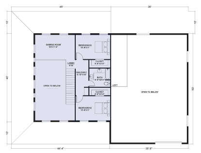Second Floor for House Plan #625-00036