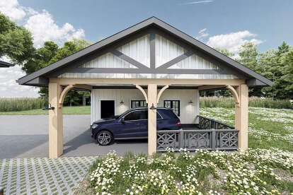 Modern Farmhouse House Plan #5984-00029 Elevation Photo
