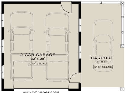Garage Floor for House Plan #5984-00029