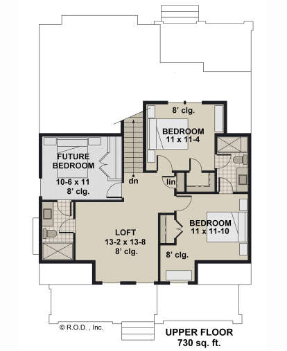 Second Floor for House Plan #098-00575