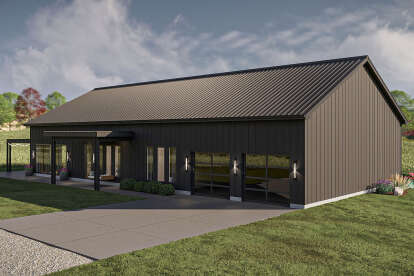 Barn House Plan #963-01145 Elevation Photo