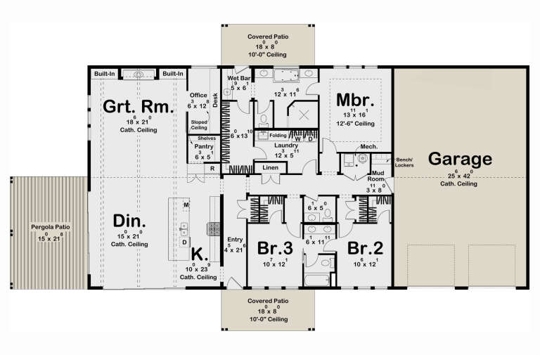 House Plan House Plan #33161 Drawing 1
