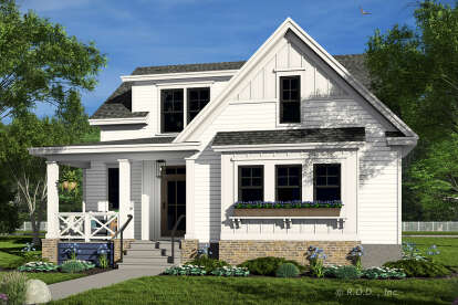 Modern Farmhouse House Plan #098-00576 Elevation Photo