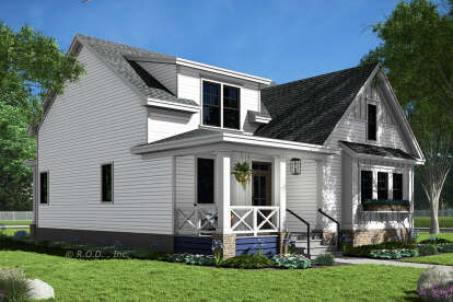 Modern Farmhouse House Plan #098-00576 Elevation Photo