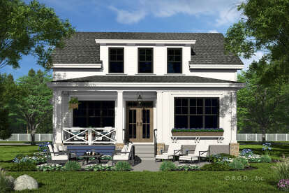 Modern Farmhouse House Plan #098-00576 Elevation Photo