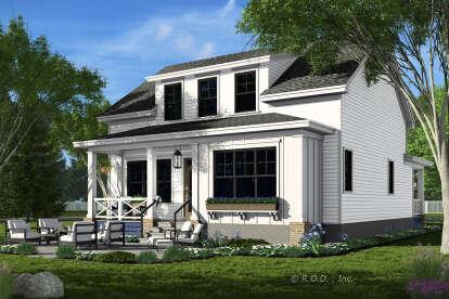 Modern Farmhouse House Plan #098-00576 Elevation Photo