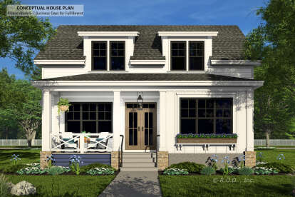 Modern Farmhouse House Plan #098-00577 Elevation Photo